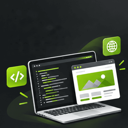 Ilustración de Desarrollo web